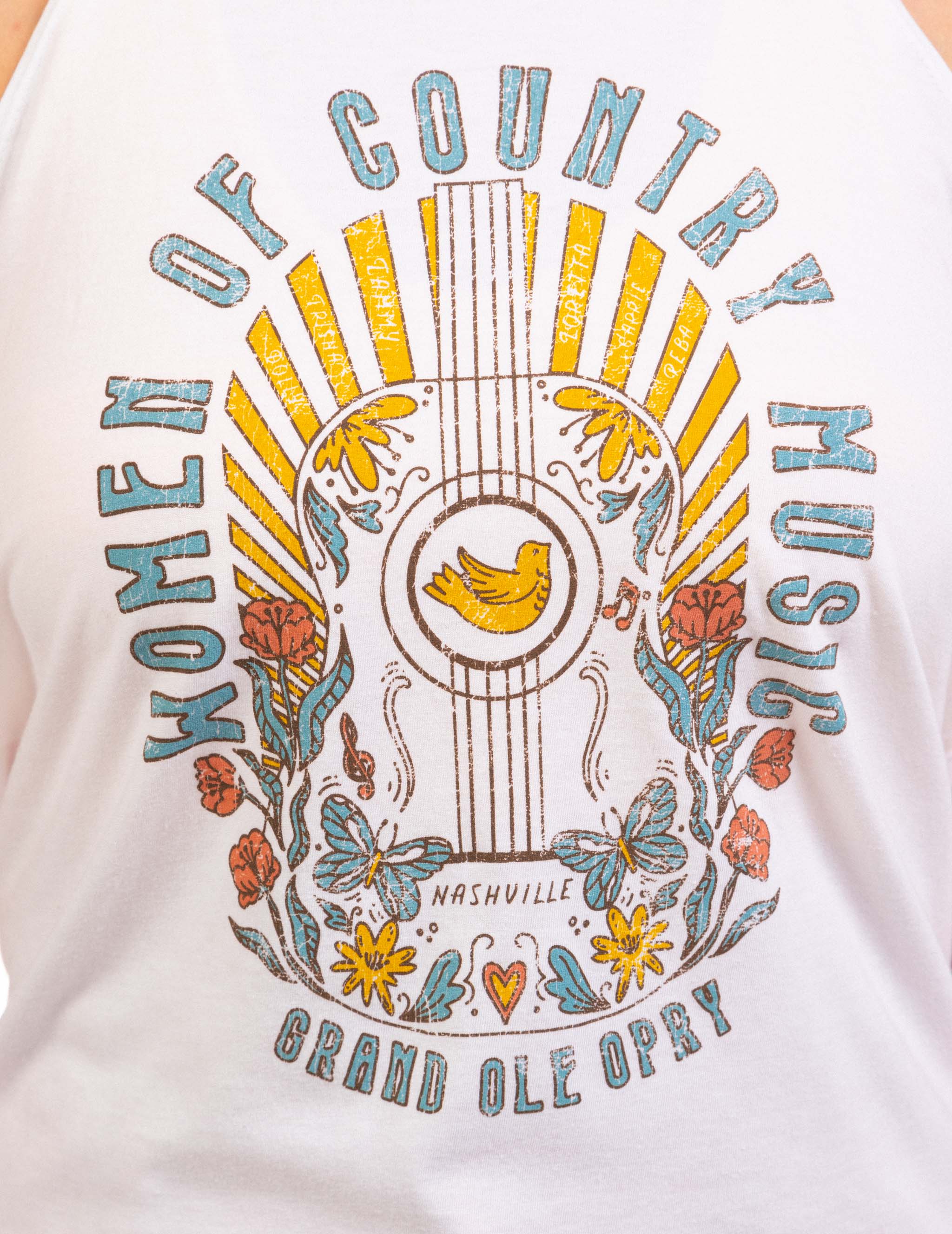 Opry Women of Country Guitar Flower Tank