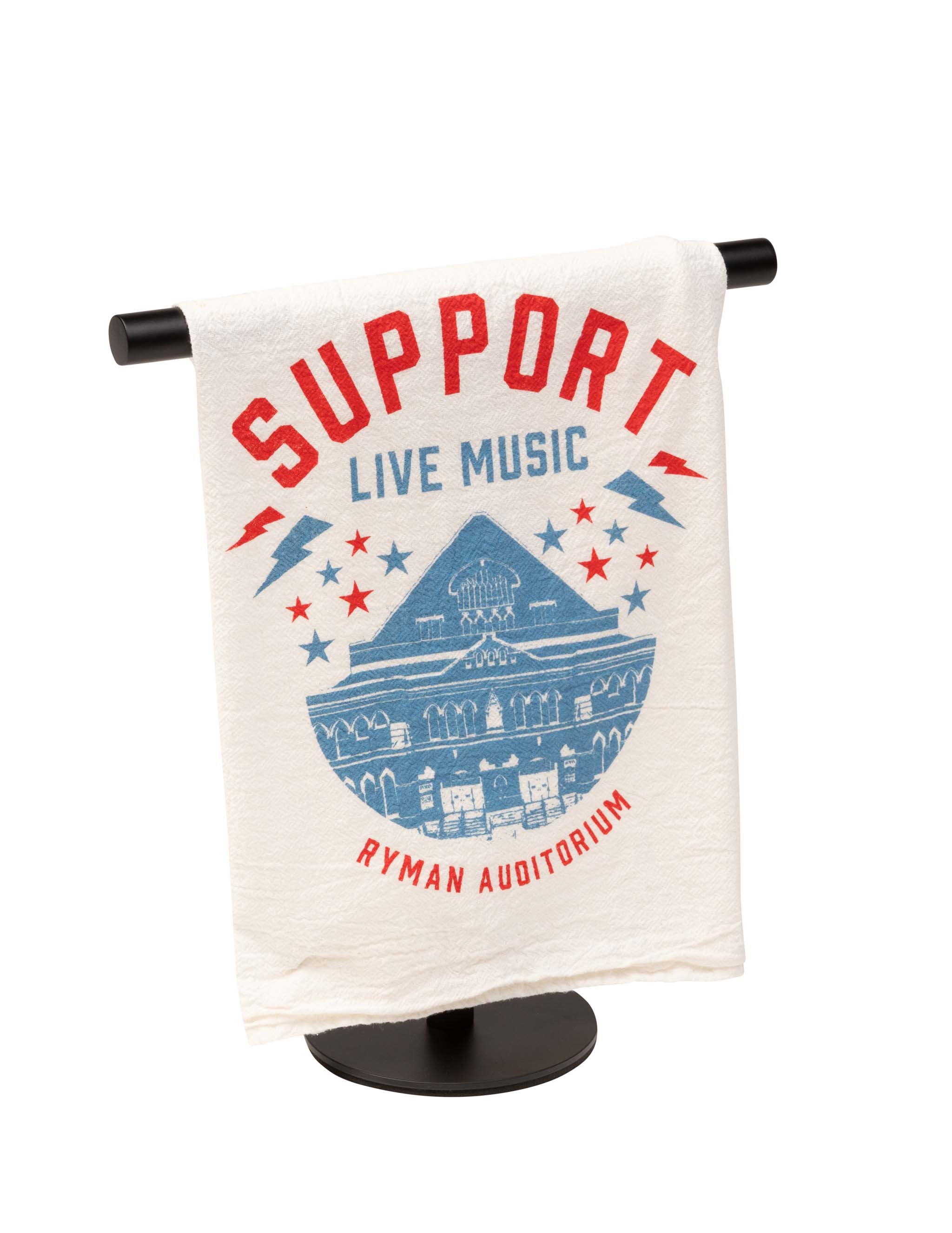 Ryman Support Live Music Tea Towel