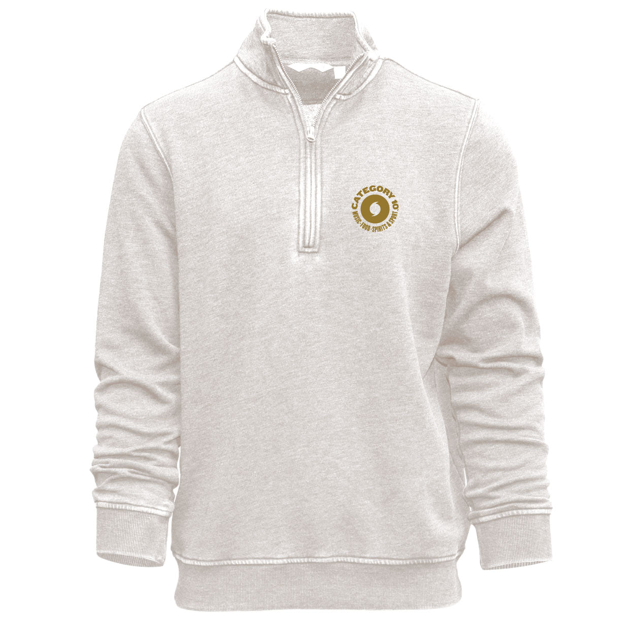 Category 10 Embroidered 1/4 Zip Pullover