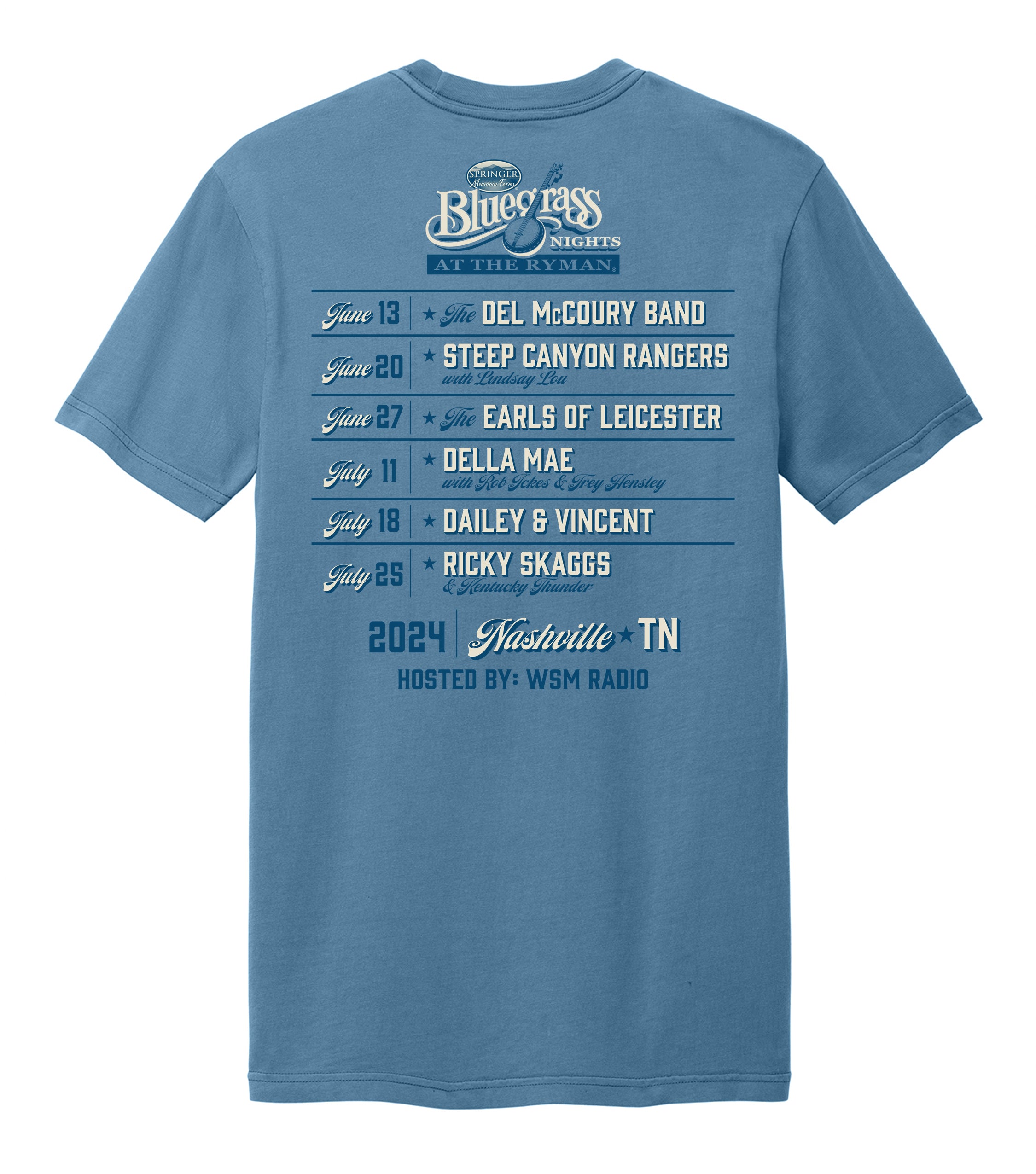 Ryman Bluegrass Nights 2024 T-Shirt