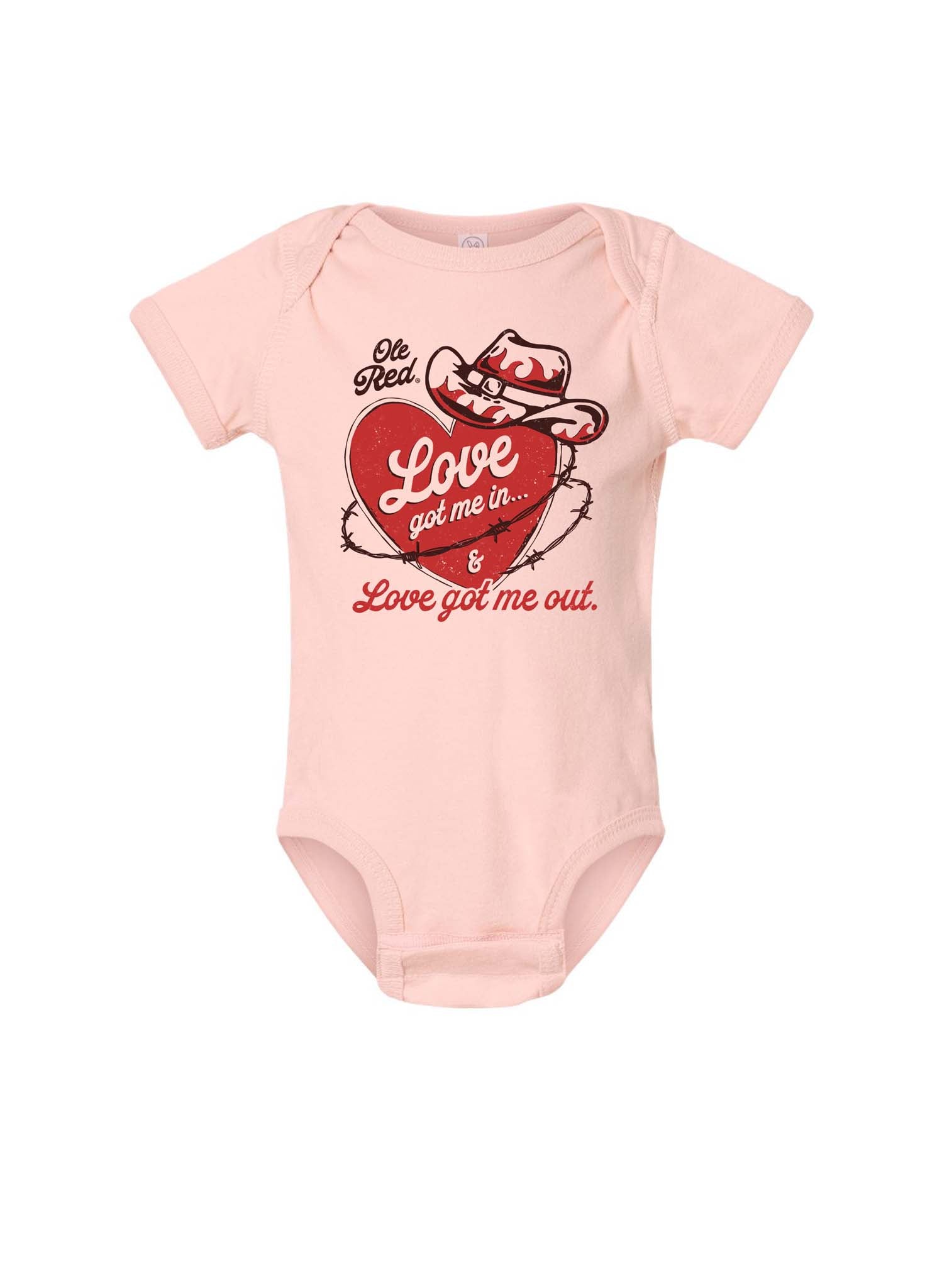 Ole Red Love In Love Out Onesie