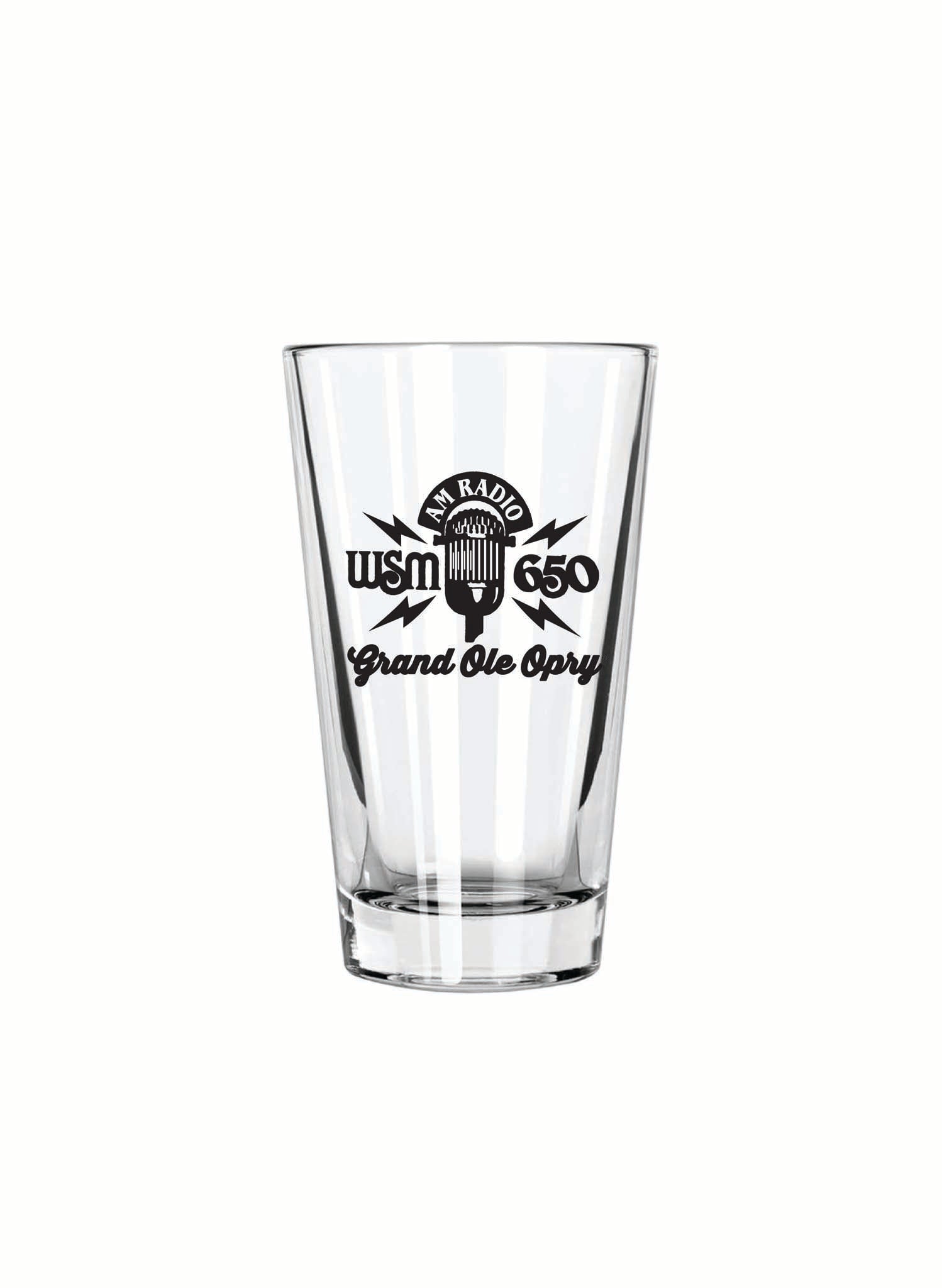 Opry WSM 650 AM Radio Pint Glass