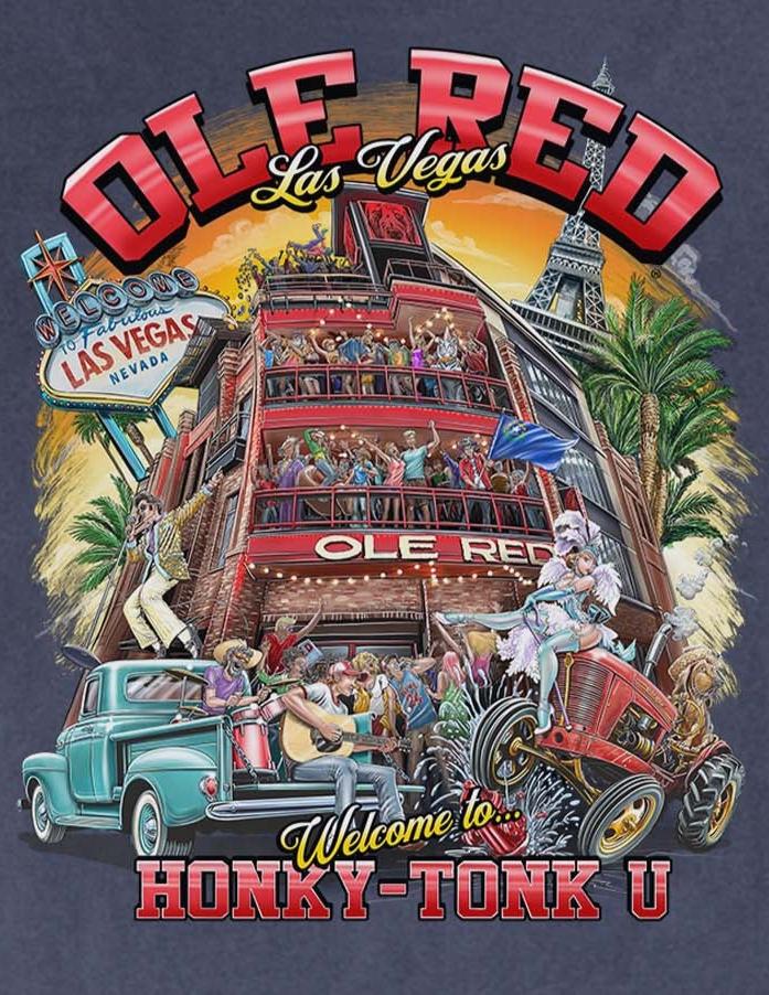 Ole Red Vegas Honky-Tonk University Venue T-Shirt