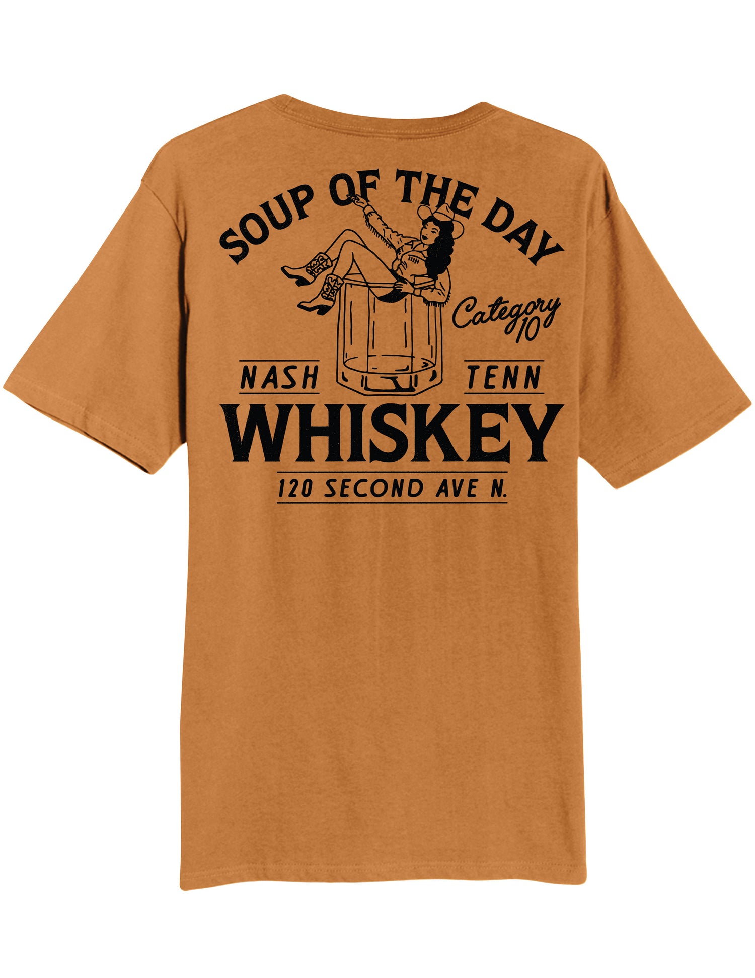 Category 10 Soup of the Day Whiskey T-Shirt