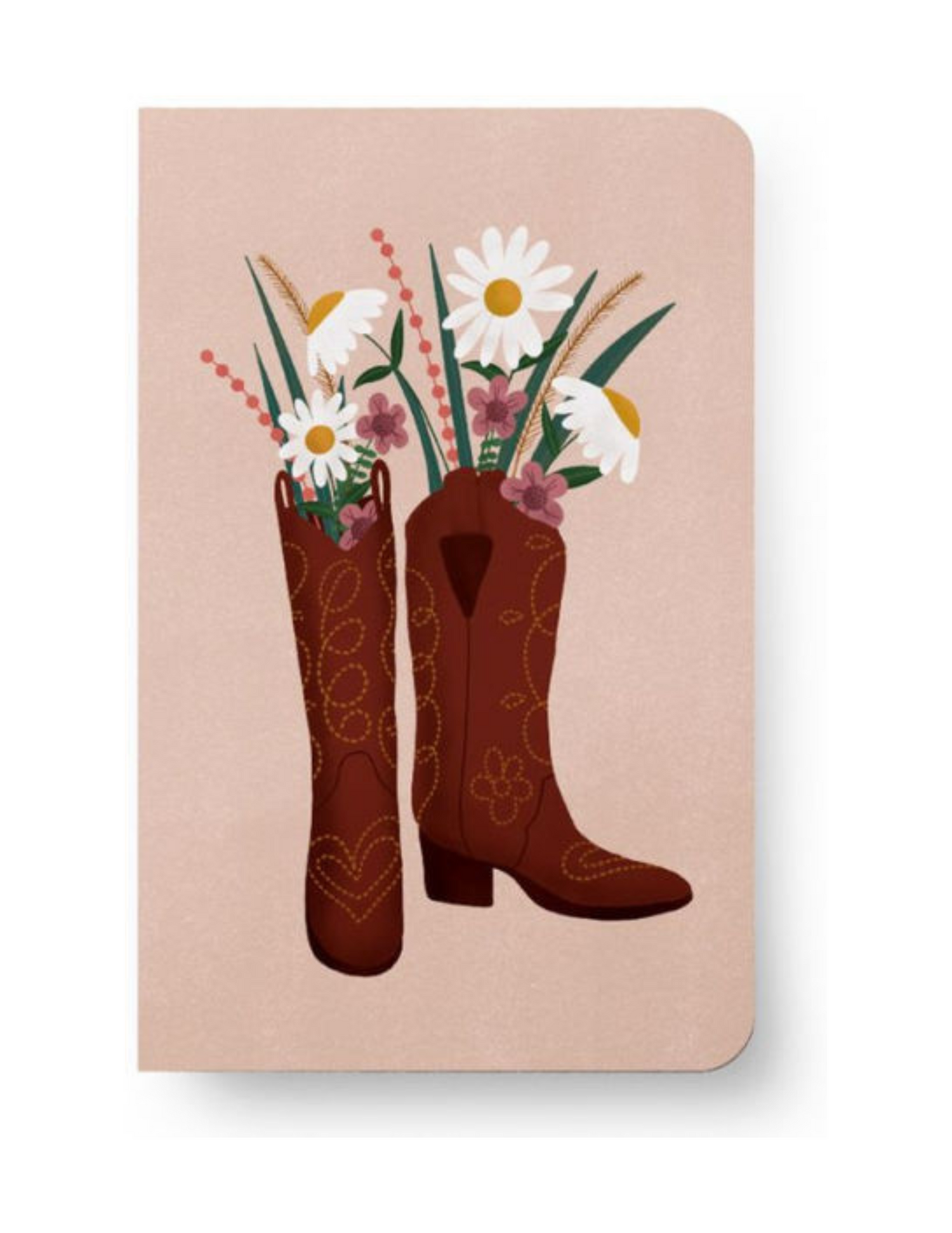 Boots and Flowers Notebook