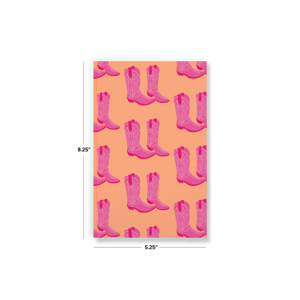 Pink Blush Boots Notebook