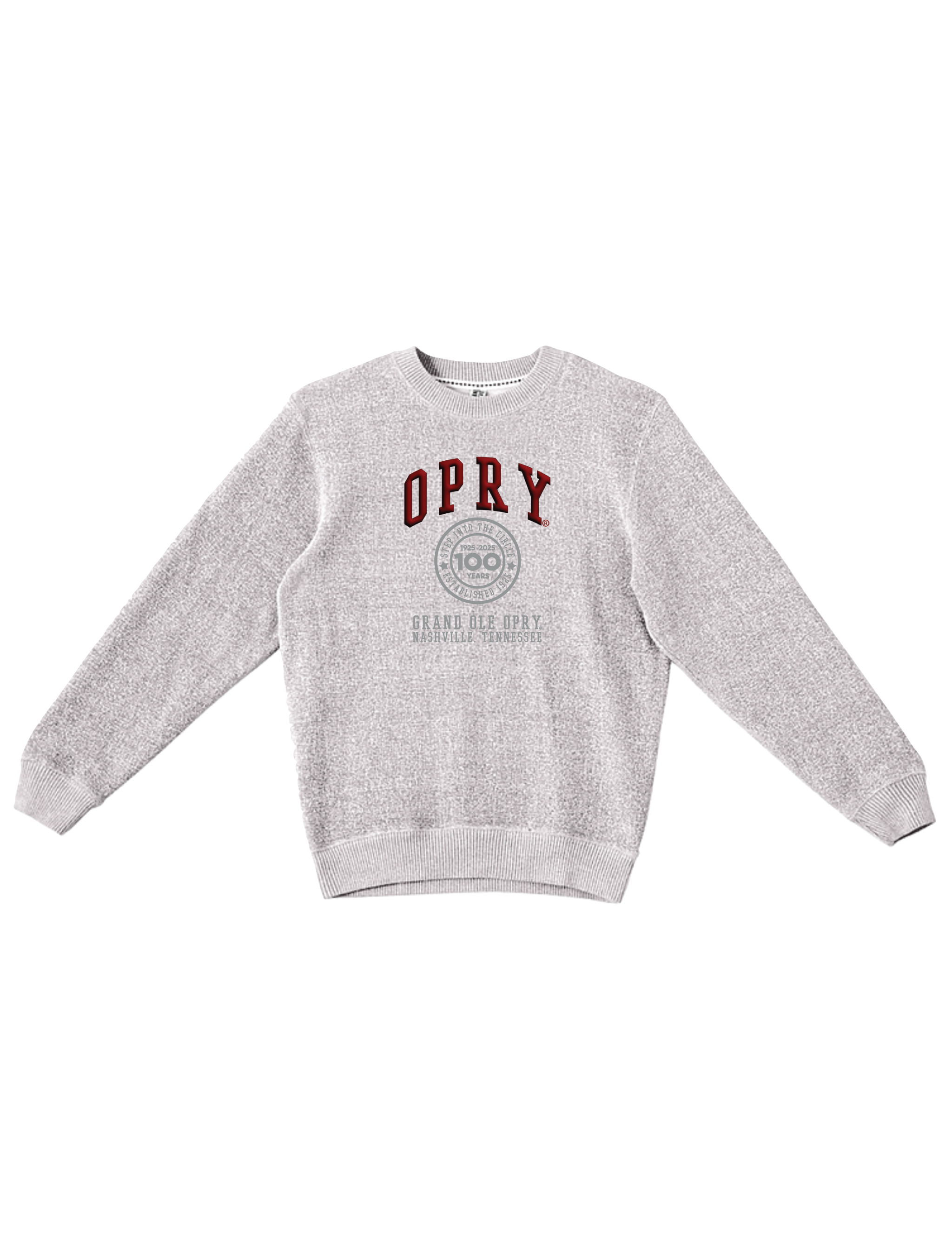 Opry 100 Collegiate Embroidered Crew