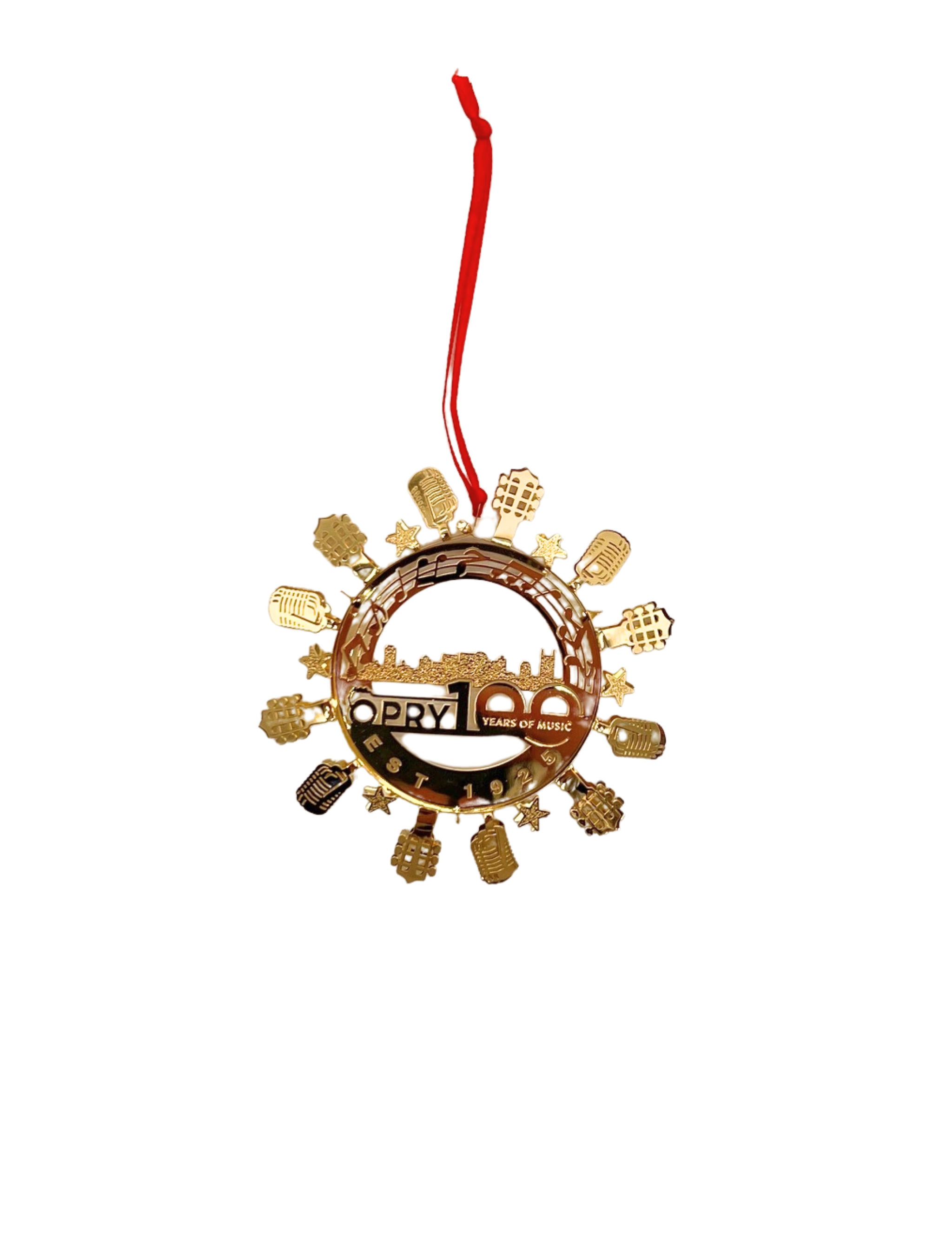 Opry 100 Years of Music Skyline Snowflake Ornament