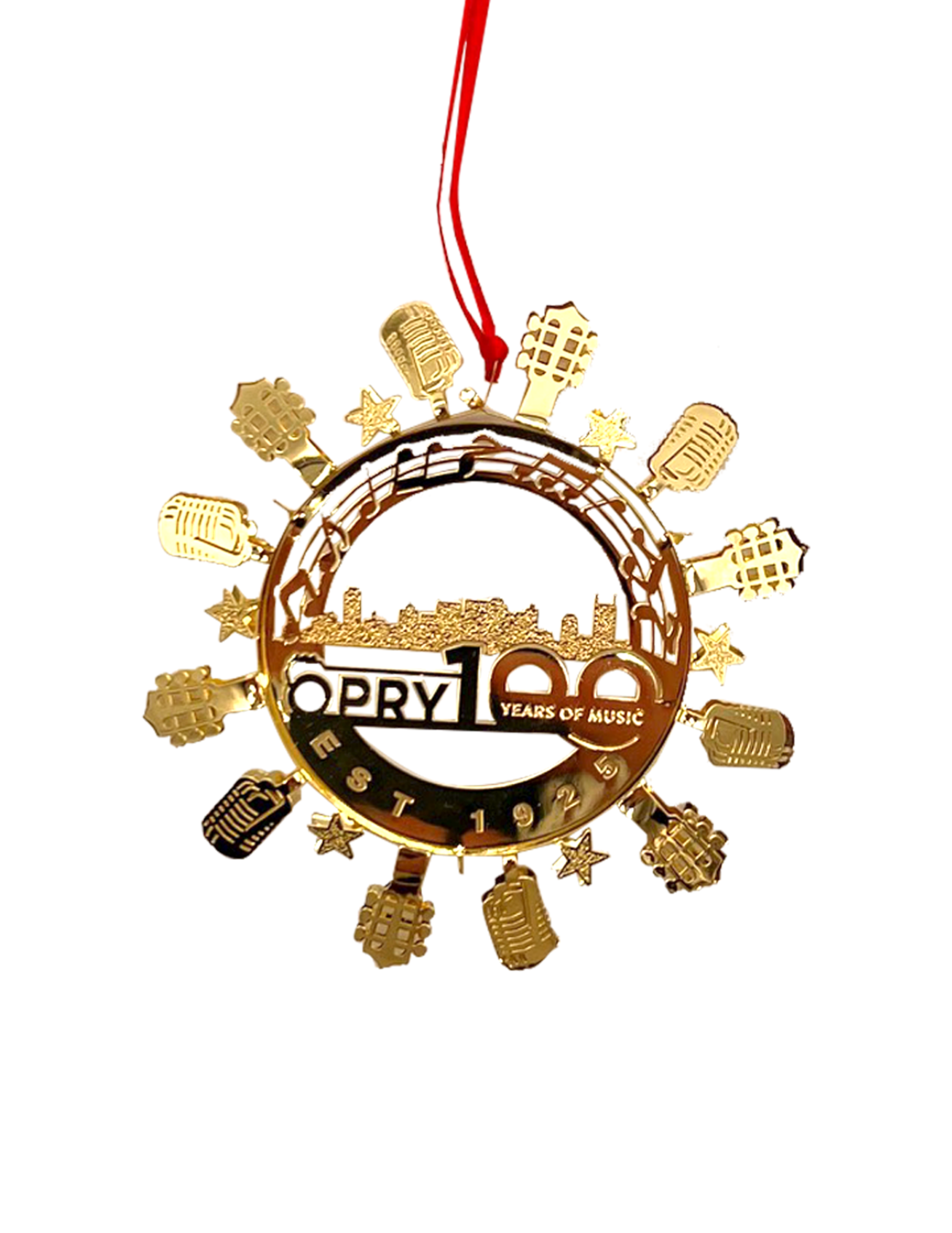 Opry 100 Years of Music Skyline Snowflake Ornament