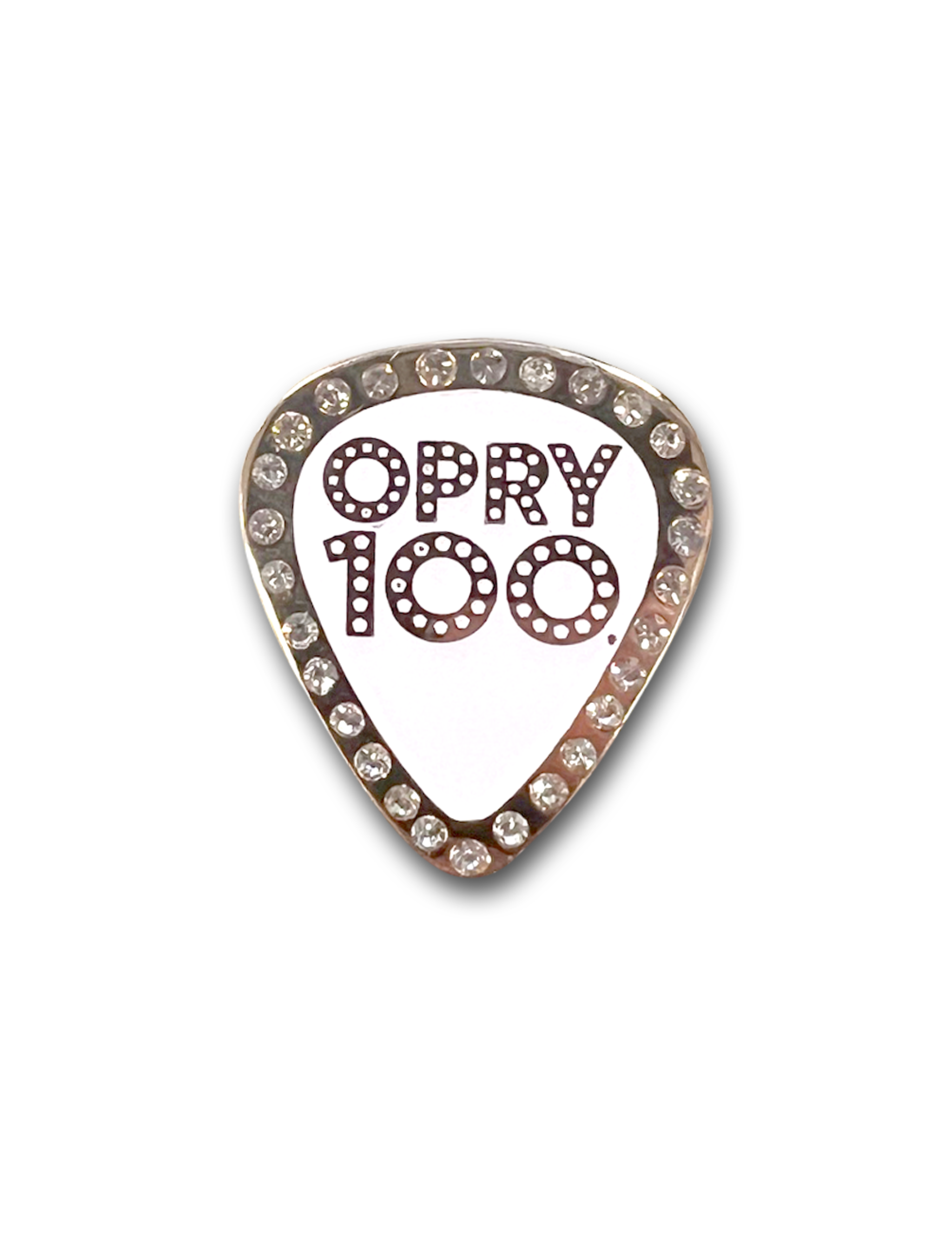 Opry 100 Rhinestone Guitar Pick Pin