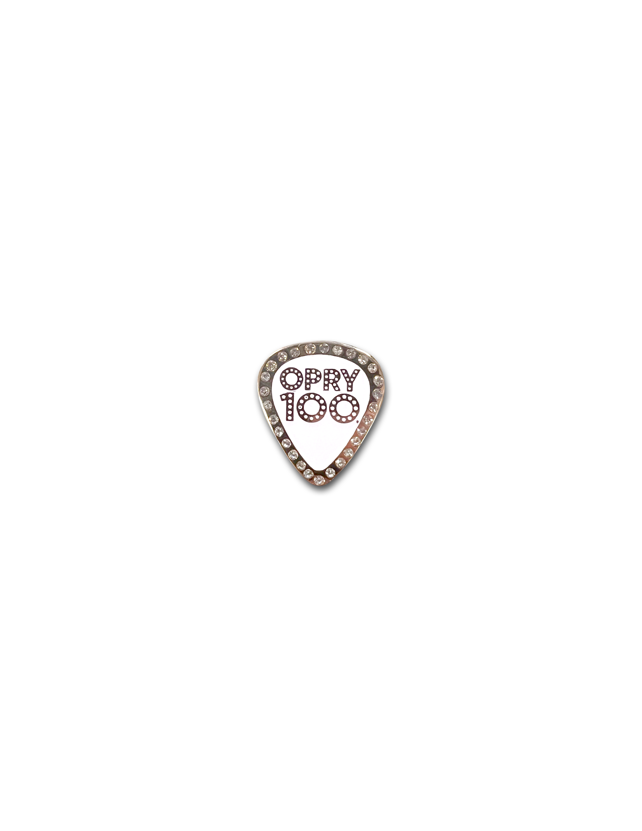 Opry 100 Rhinestone Guitar Pick Pin