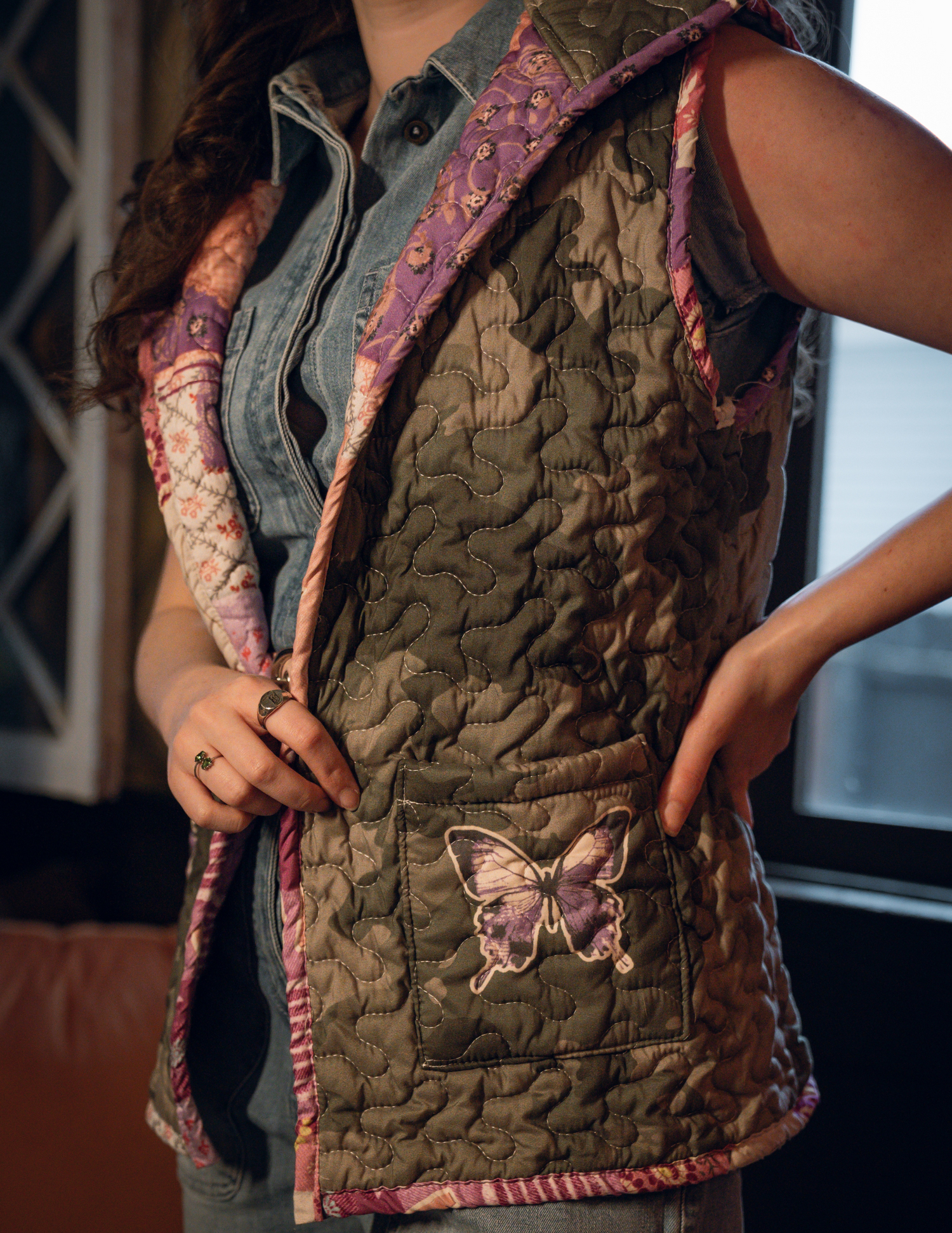 Like a Butterfly Camo Quilted Vest