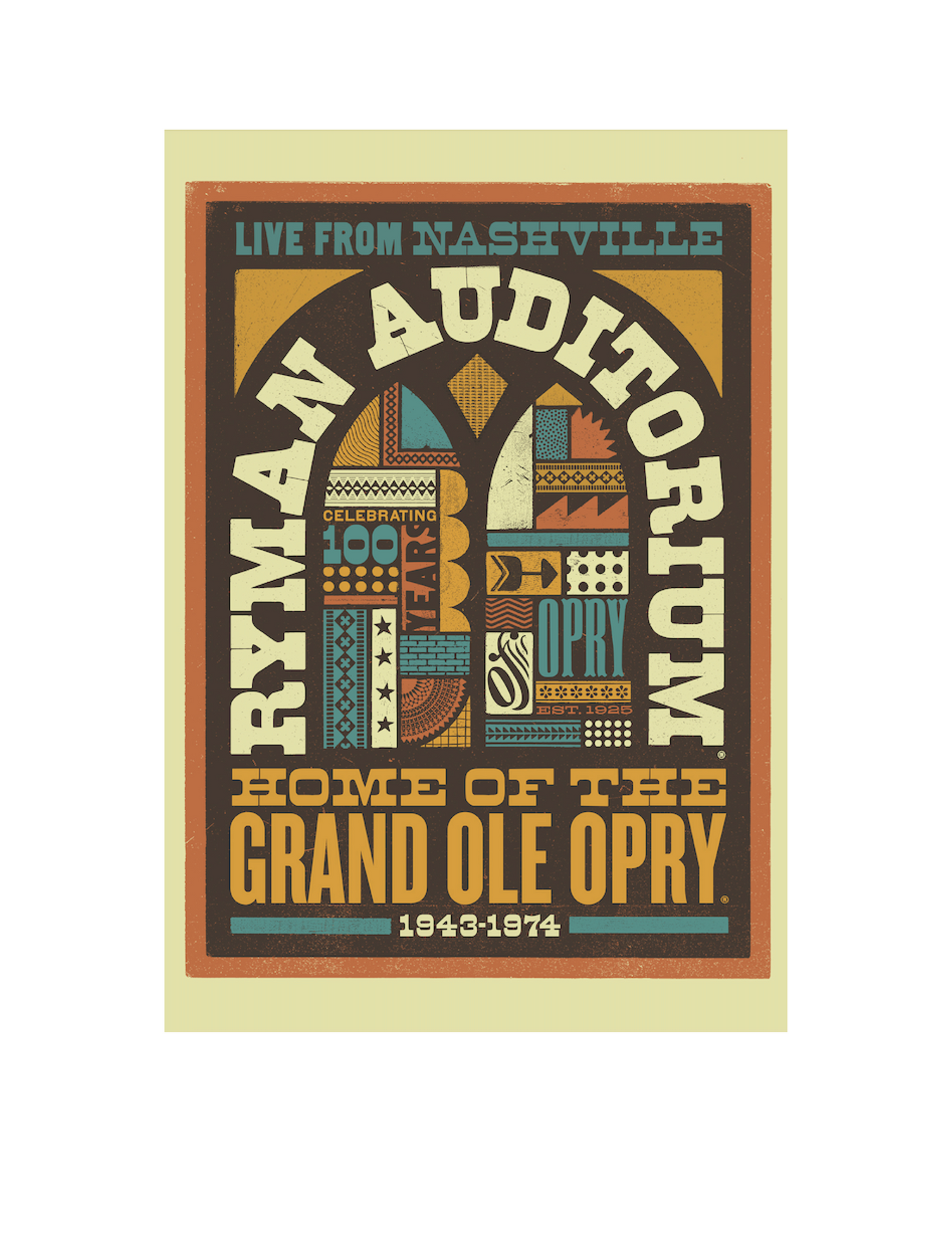 Ryman 100 Years Grand Ole Opry Poster