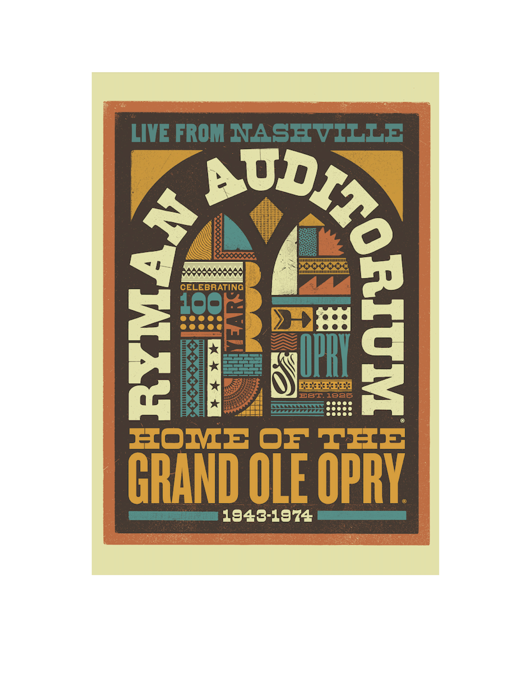 Ryman 100 Years Grand Ole Opry Poster