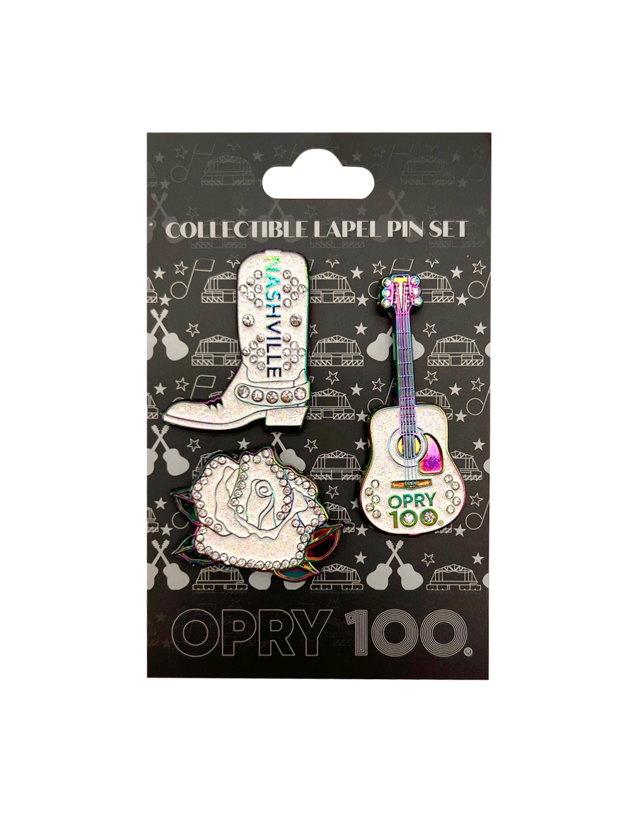 Opry 100 Rainbow Iridescent Pin Set