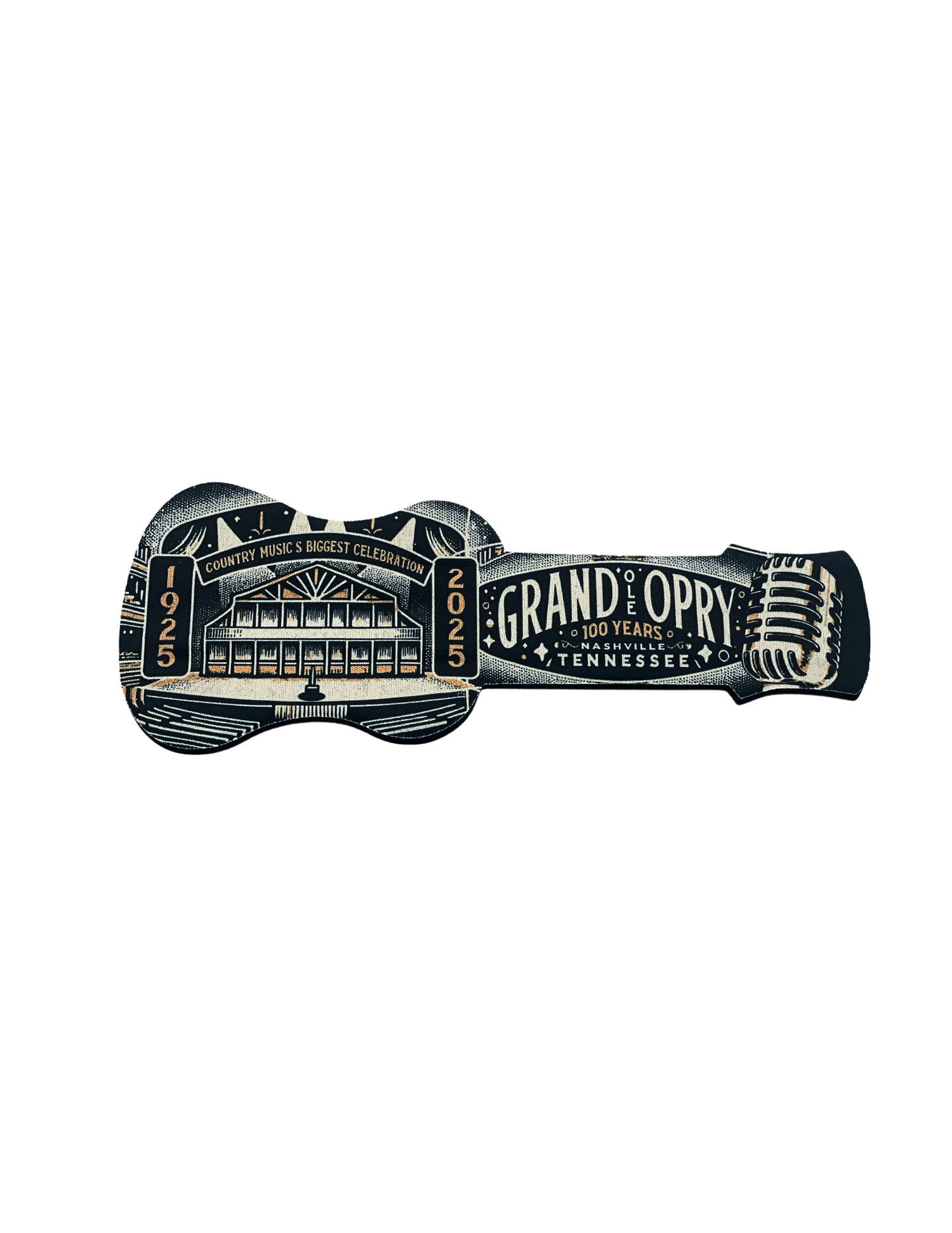 Opry 100 Milestone Guitar Slap Wrap Koozie