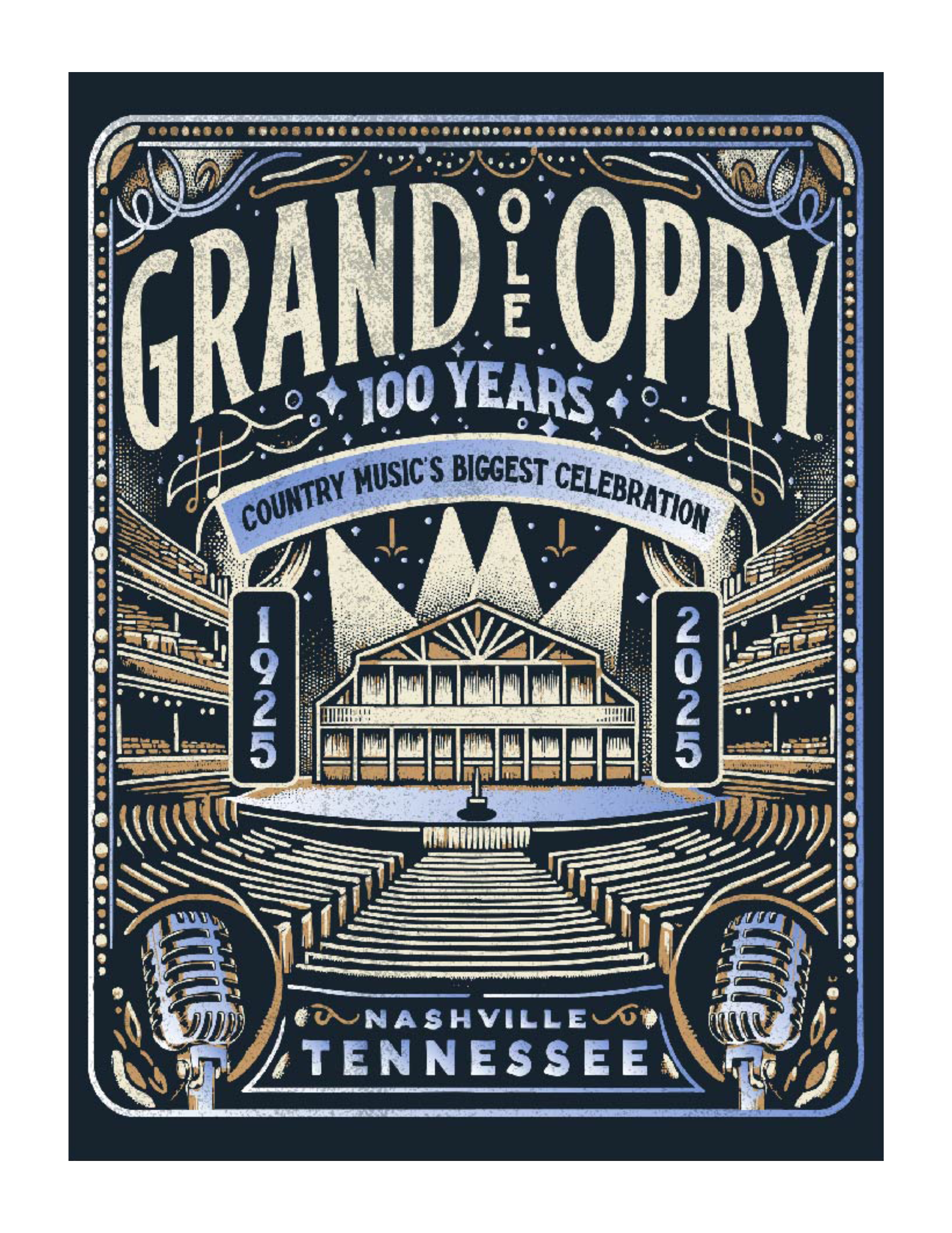 Opry 100 Milestone Holographic Poster