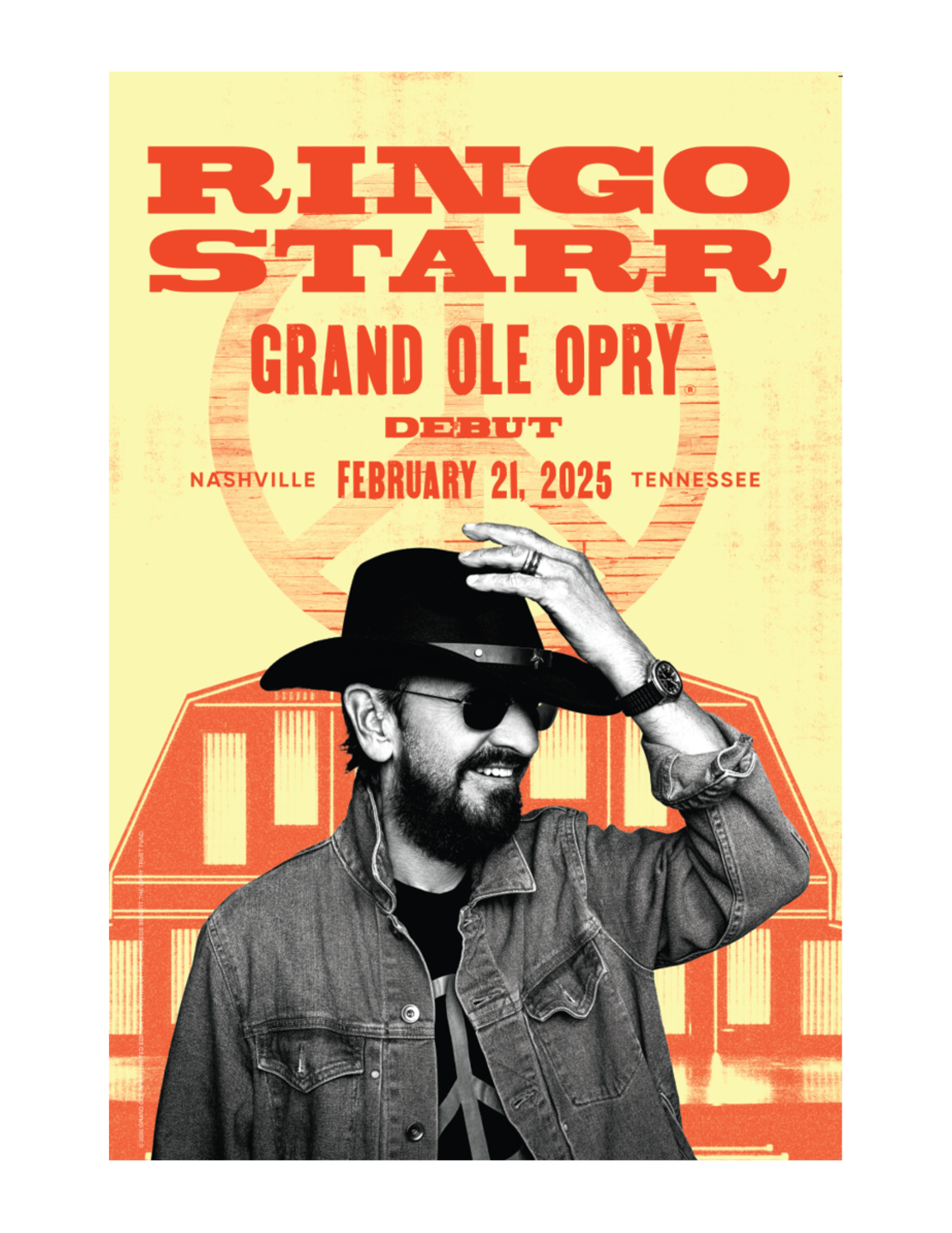 Ringo Starr Opry Debut Poster - February 21, 2025