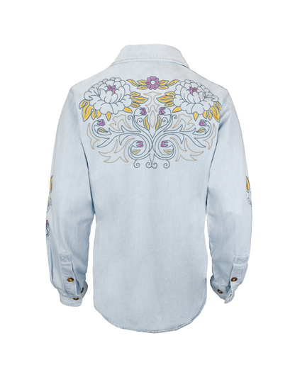 Opry Oversized Denim Shirt - JACKETS