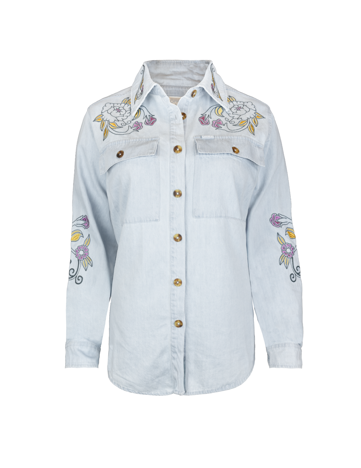 Opry Oversized Denim Shirt - DENIM / XS - JACKETS
