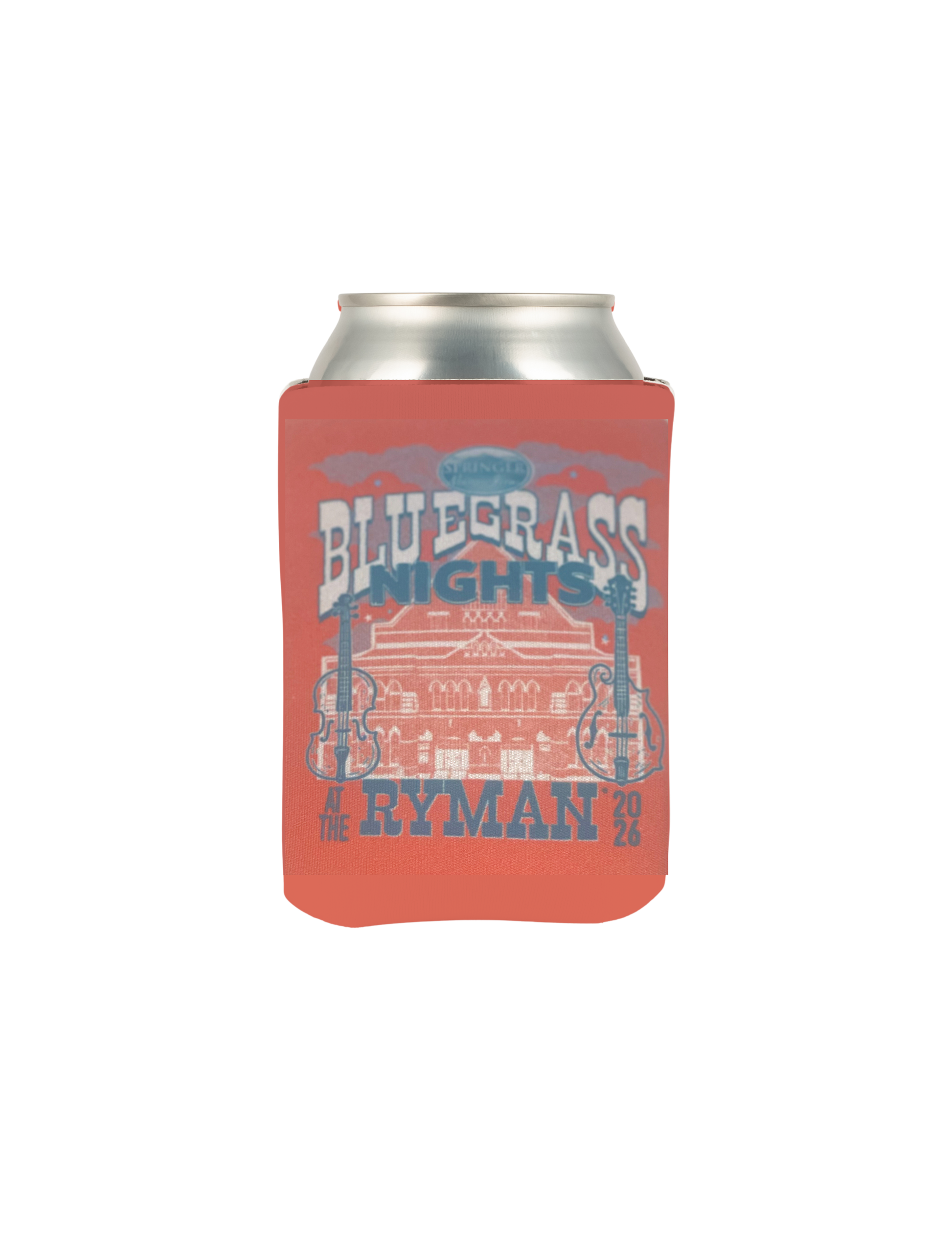 Ryman Bluegrass Nights 2026 Koozie Red - KOOZIES