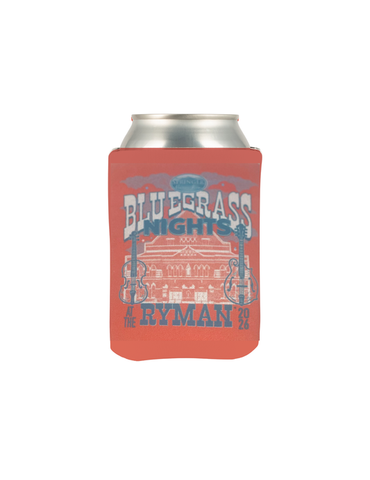 Ryman Bluegrass Nights 2026 Koozie Red - KOOZIES