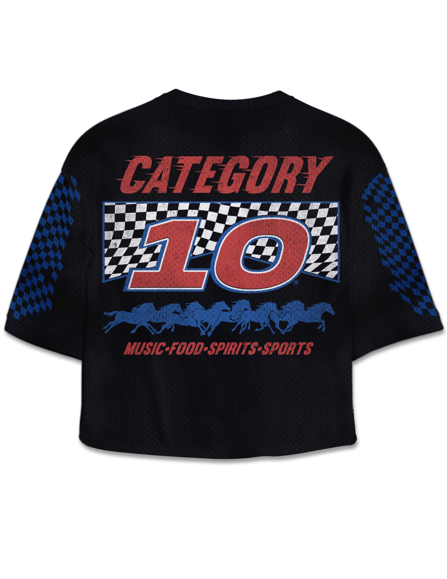 Category 10 Back In The Saddle Long Mesh Crop Jersey - CROPS