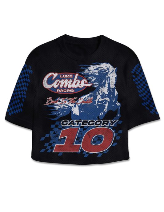 Category 10 Back In The Saddle Long Mesh Crop Jersey - CROPS