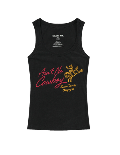 Category 10 Aint No Cowboy Tank - SCOOPNECK