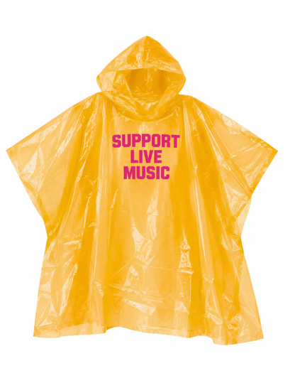 Ascend Support Live Music Orange Poncho - PONCHO