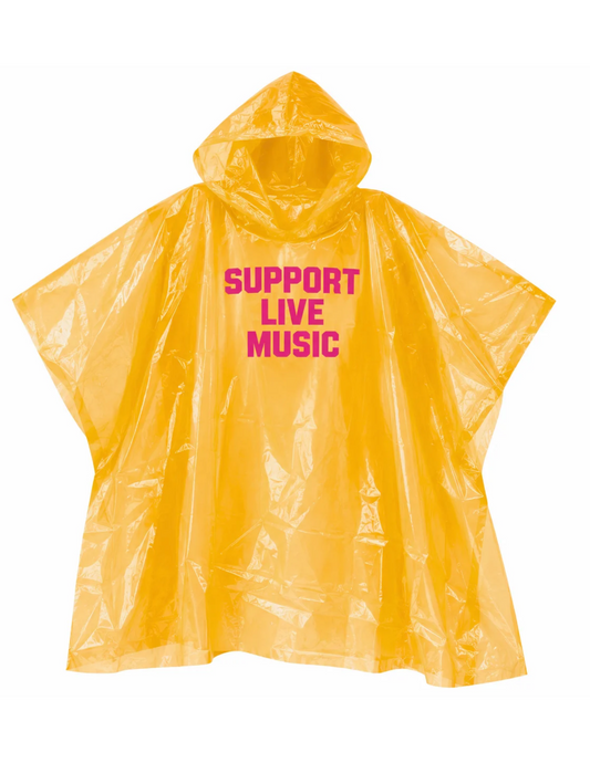 Ascend Support Live Music Orange Poncho - PONCHO