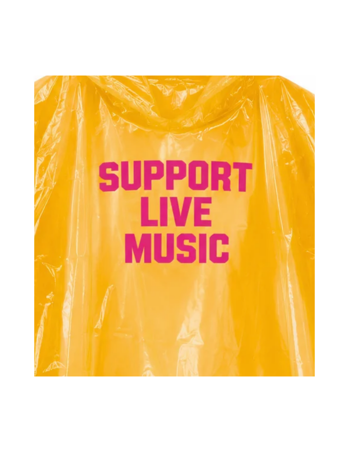 Ascend Support Live Music Orange Poncho - PONCHO