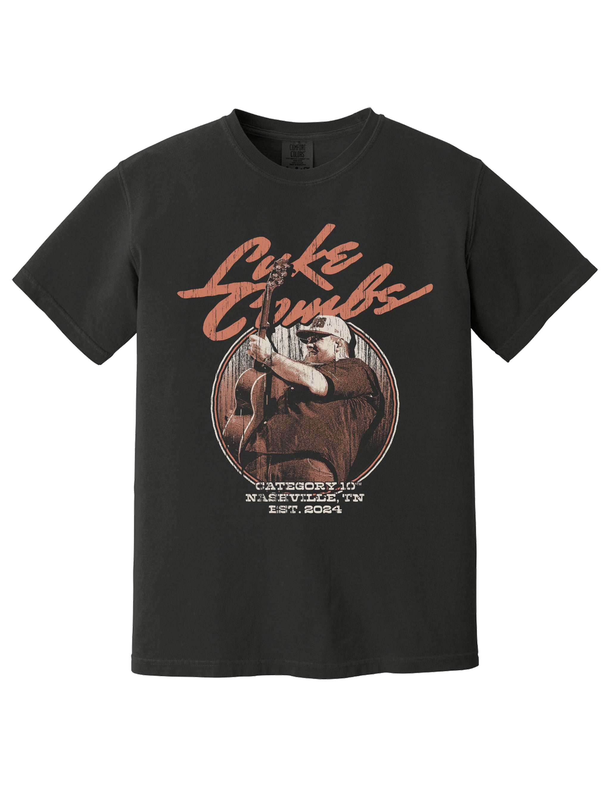 Category 10 Luke Combs Nashville Tour T Shirt XL Official Store of Grand Ole Opry Ryman Auditorium Ole Red