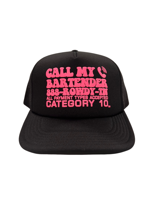 Category 10 Call Your Bartender Hat - BASEBALL