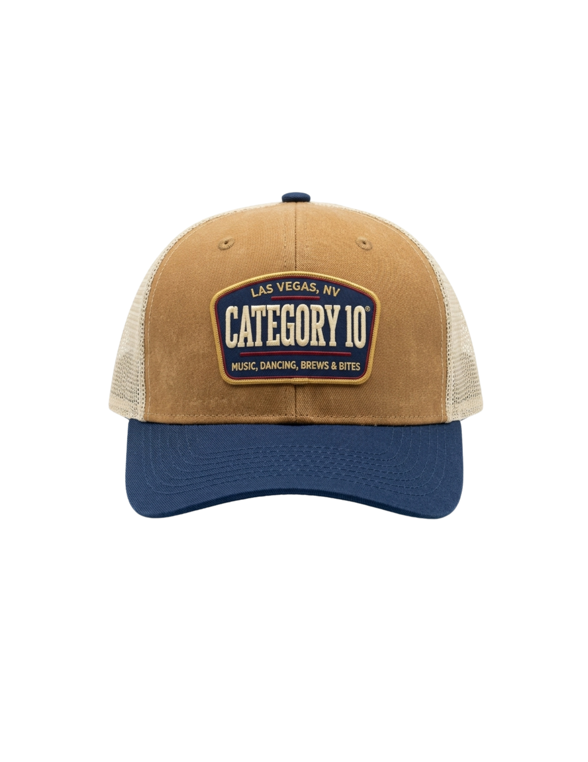 Category 10 Las Vegas Tri-Color Patch Hat - BASEBALL