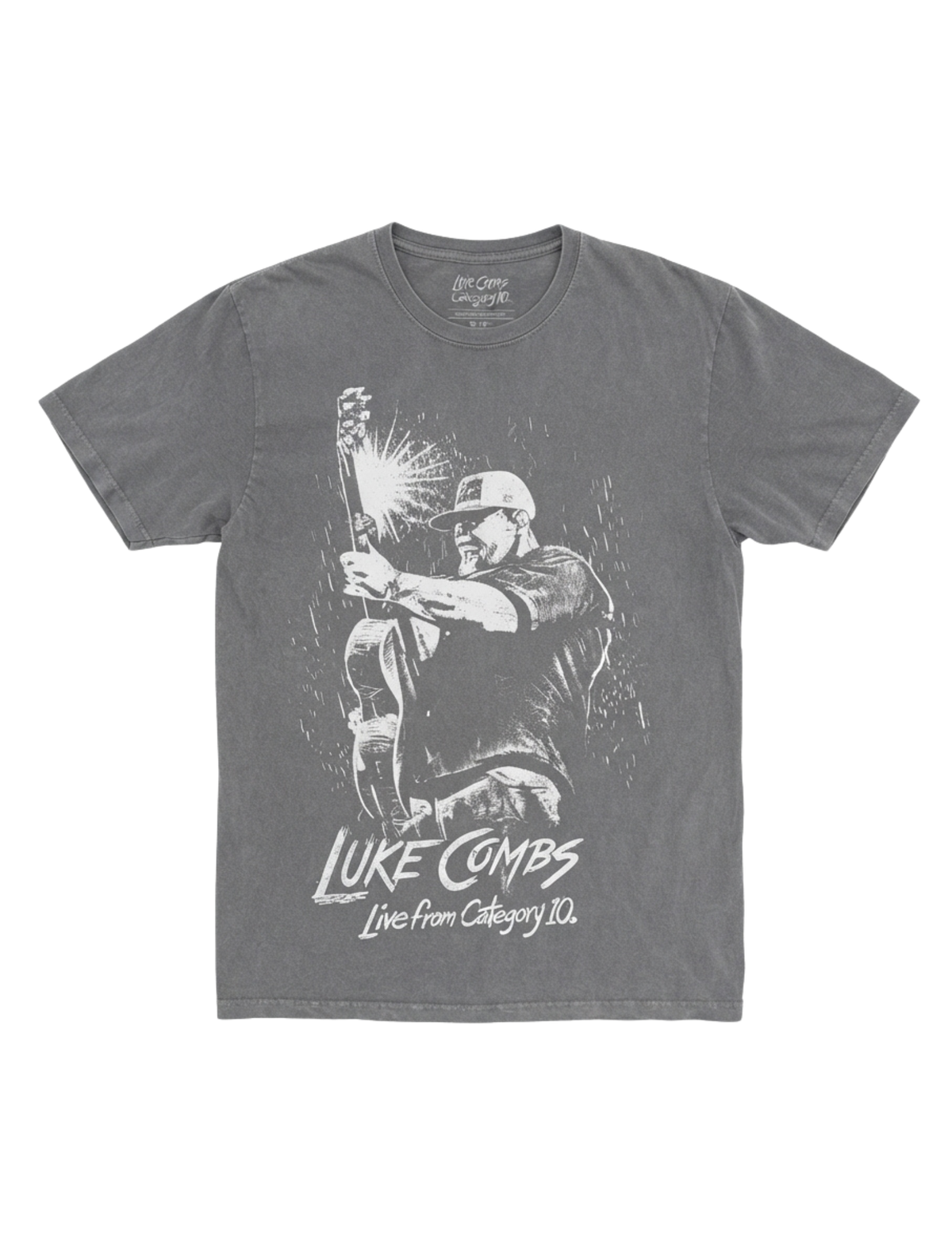 Category 10 Luke Combs Set List T-Shirt - GRAY / SM - CREWS