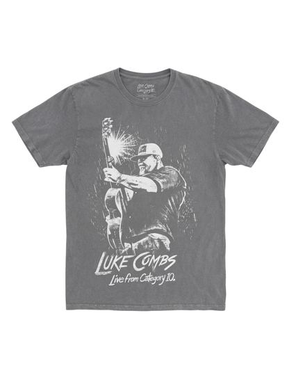 Category 10 Luke Combs Set List T-Shirt - GRAY / SM - CREWS