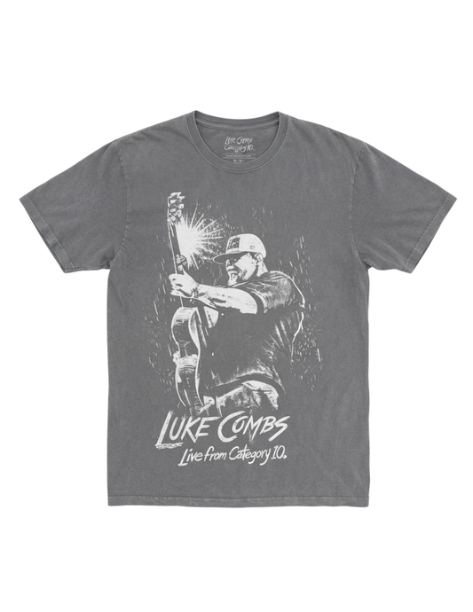 Category 10 Luke Combs Set List T-Shirt - GRAY / SM - CREWS