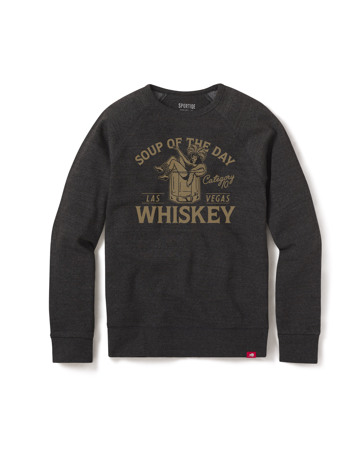 Category 10 Las Vegas Soup Of The Day Fleece - BLACK / SM - CREW SWEATSHIRTS