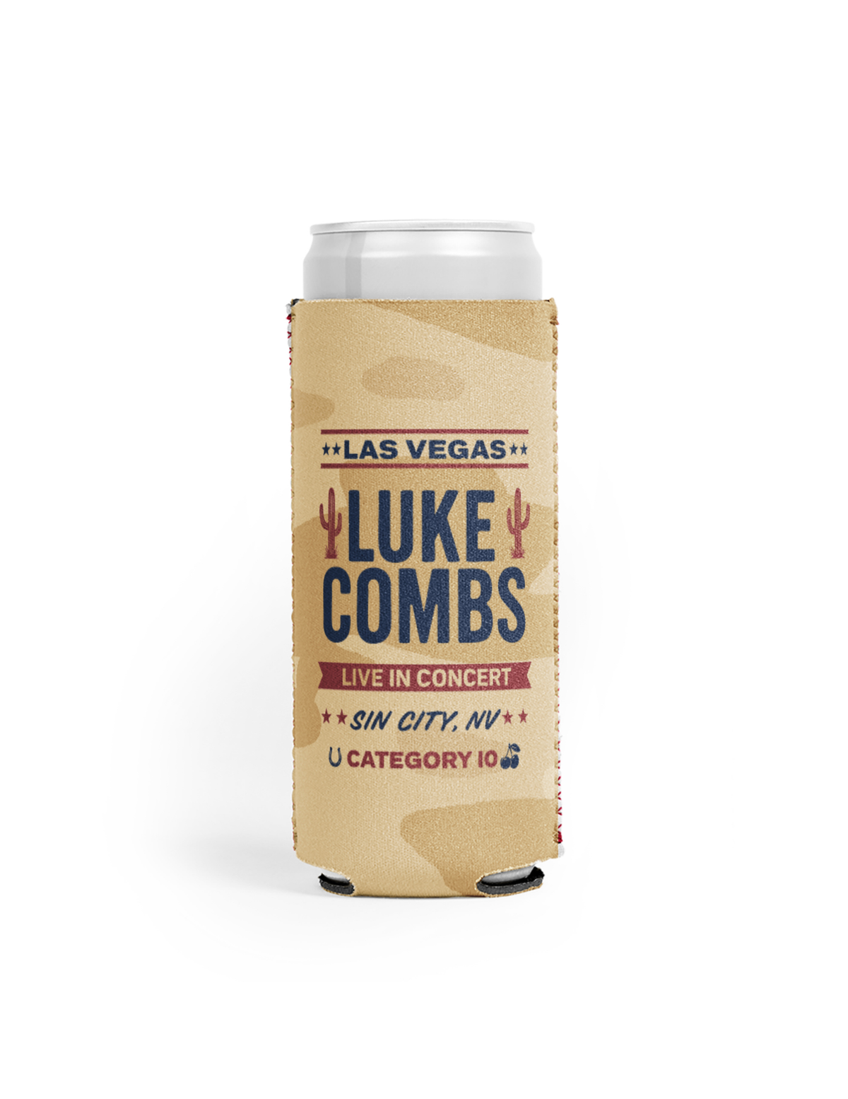 Category 10 Live in Concert Las Vegas Slim Koozie - KOOZIES