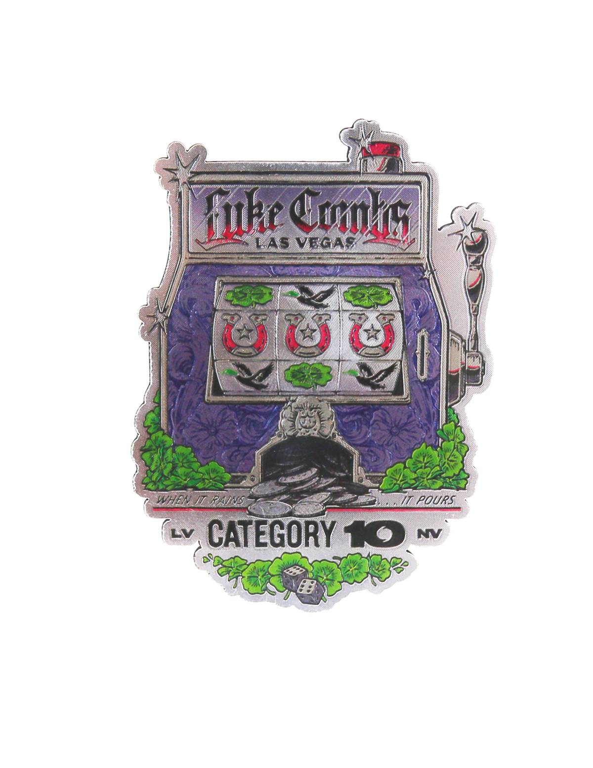 Category 10 Las Vegas Jackpot Foil Magnet - MAGNETS