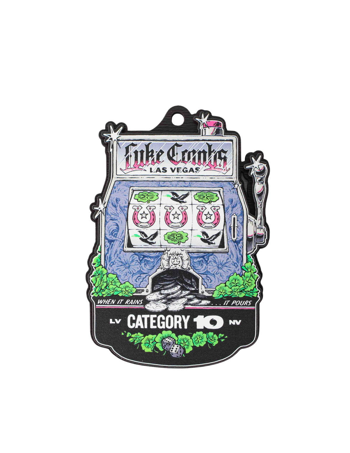 Category 10 Las Vegas Jackpot Ornament - WOODS