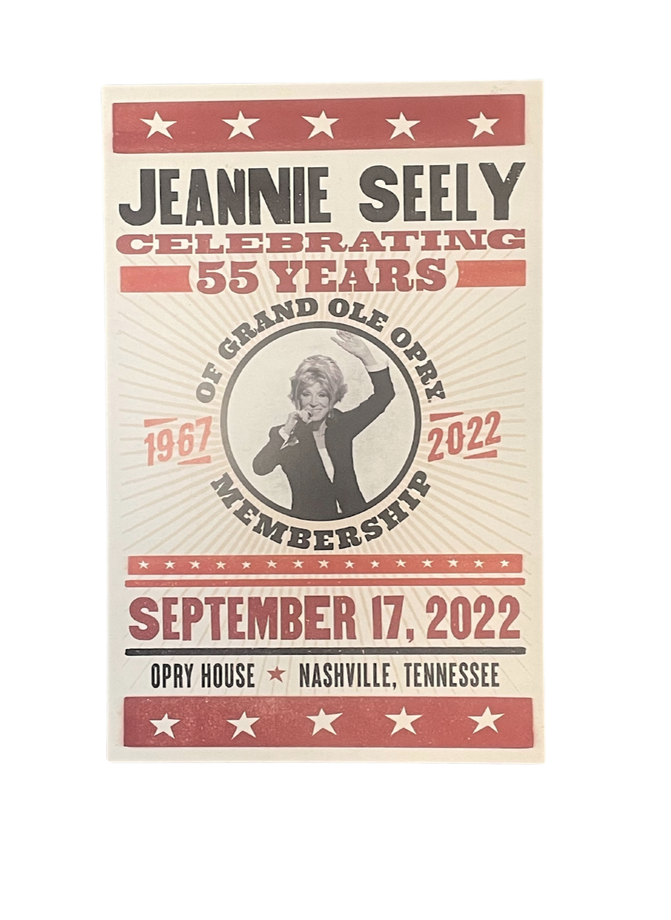 Jeannie Seely 55th Opry Member Anniversary Poster