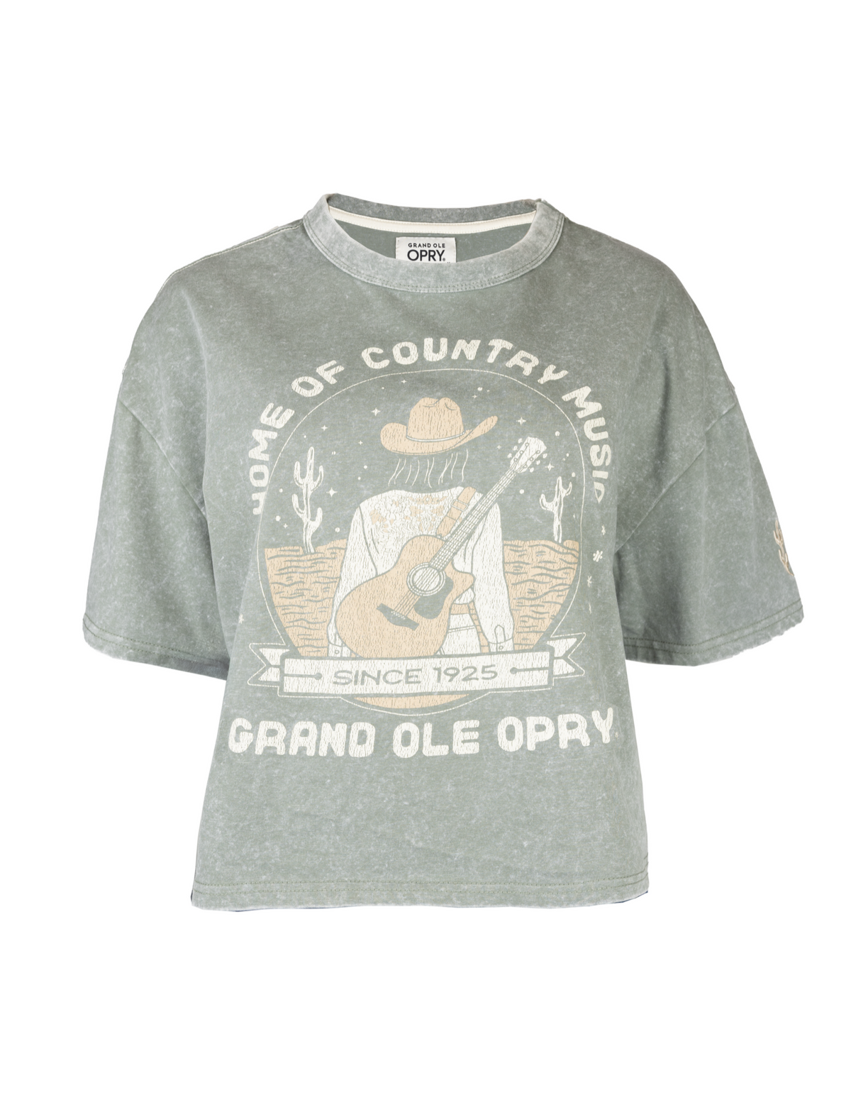 Opry Women’s Country Queen Boxy T-Shirt - GREEN / XS - CREWS