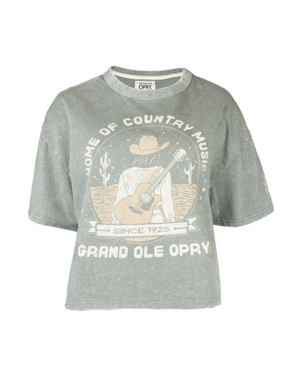 Opry Women’s Country Queen Boxy T-Shirt - GREEN / XS - CREWS