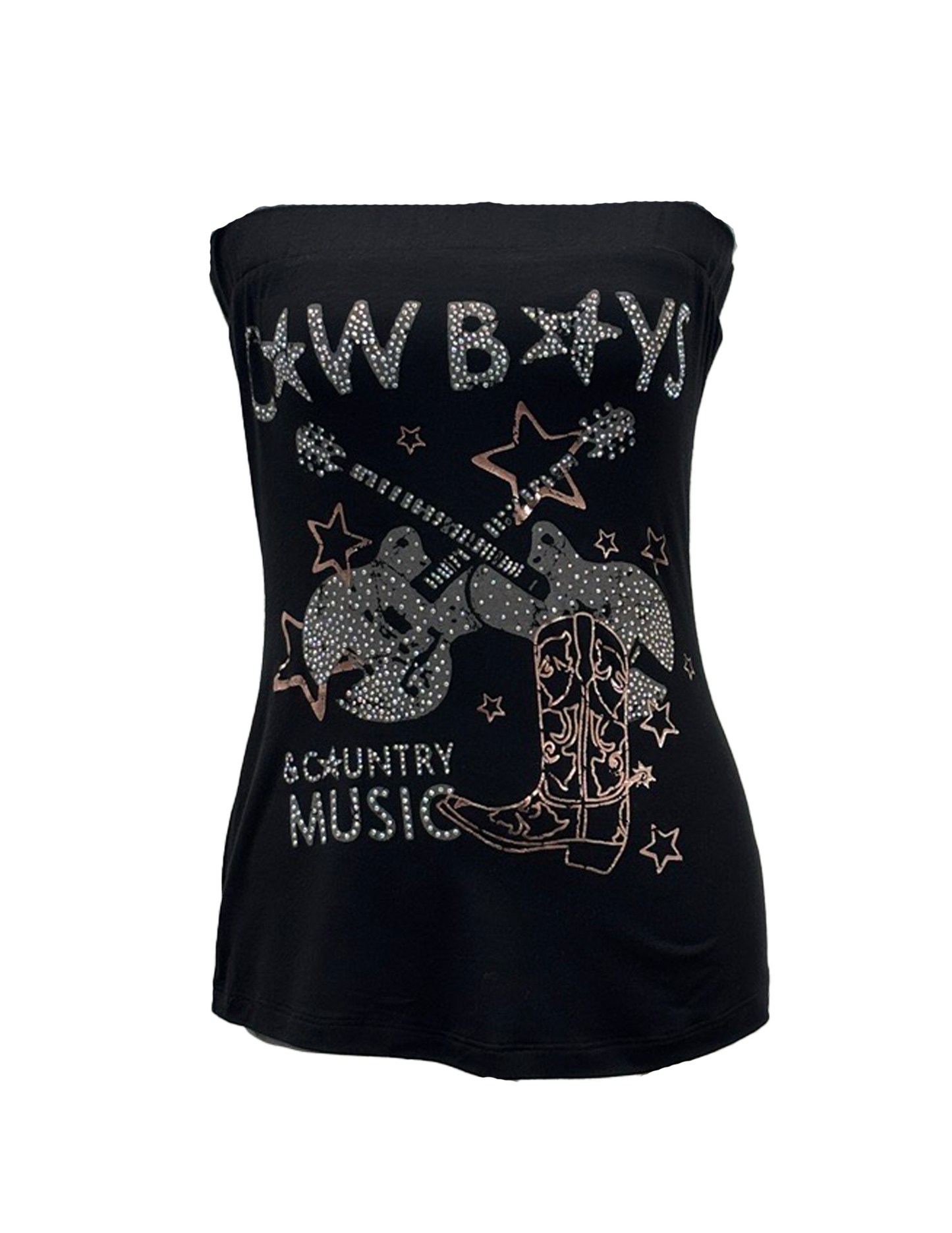 Cowboys & Country Music Tube Top - SLEEVELESS
