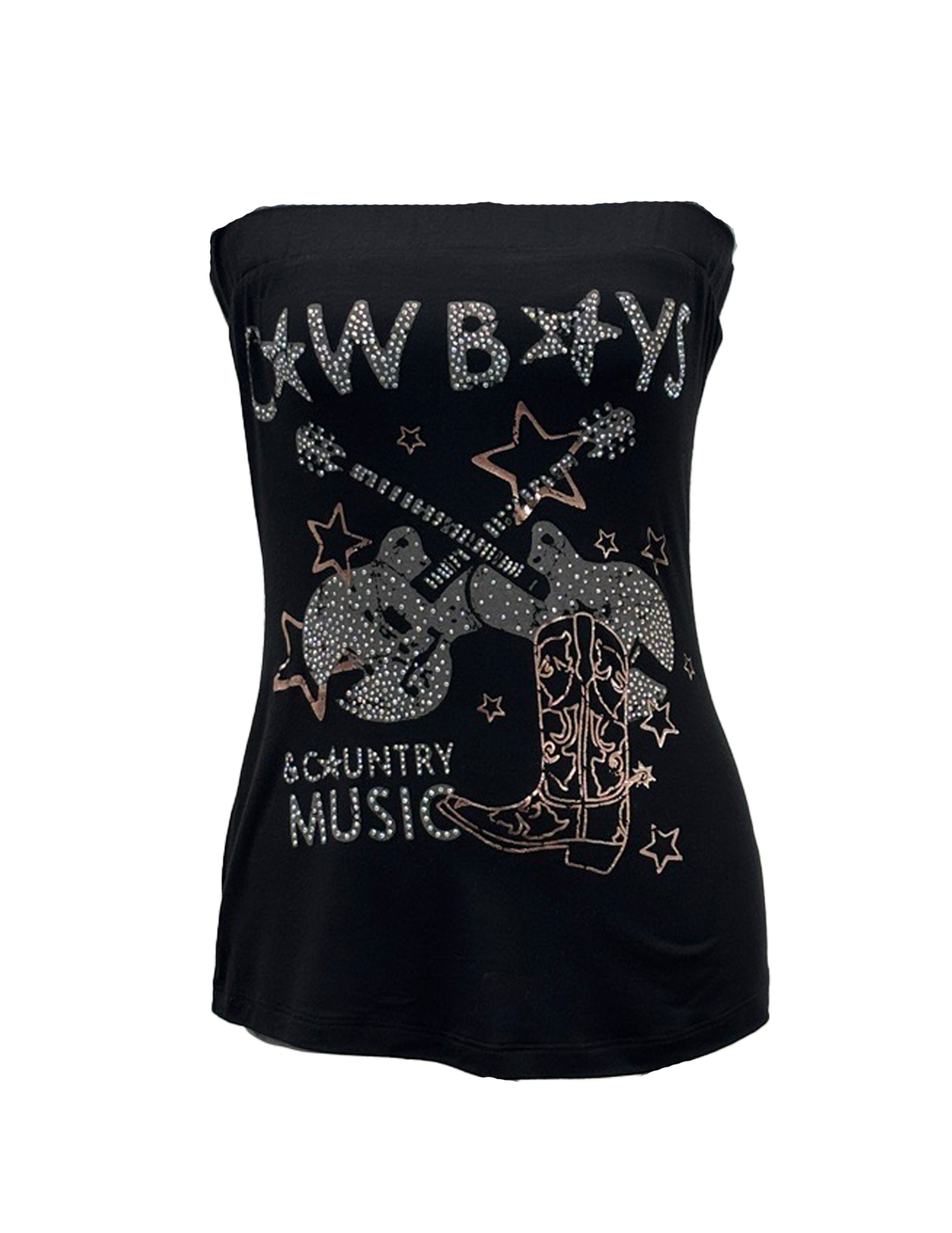 Cowboys & Country Music Tube Top - SLEEVELESS