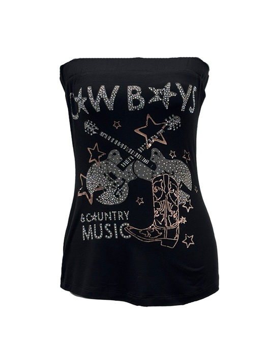 Cowboys & Country Music Tube Top