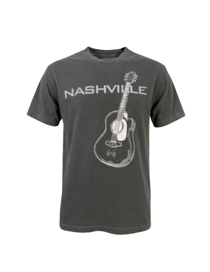 Daniel Diamond Nashville Rhinestone Guitar Tee - CREWS