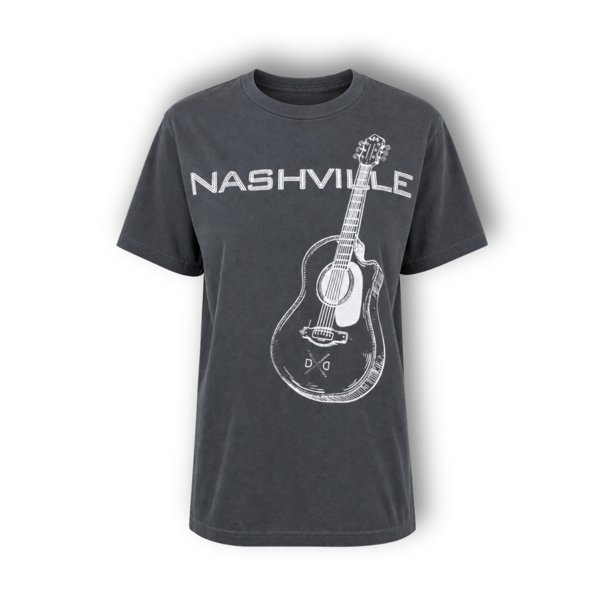 Daniel Diamond Nashville Rhinestone Guitar Tee - CREWS